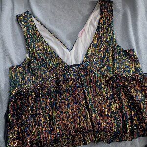 Pink Lily Sequin Top